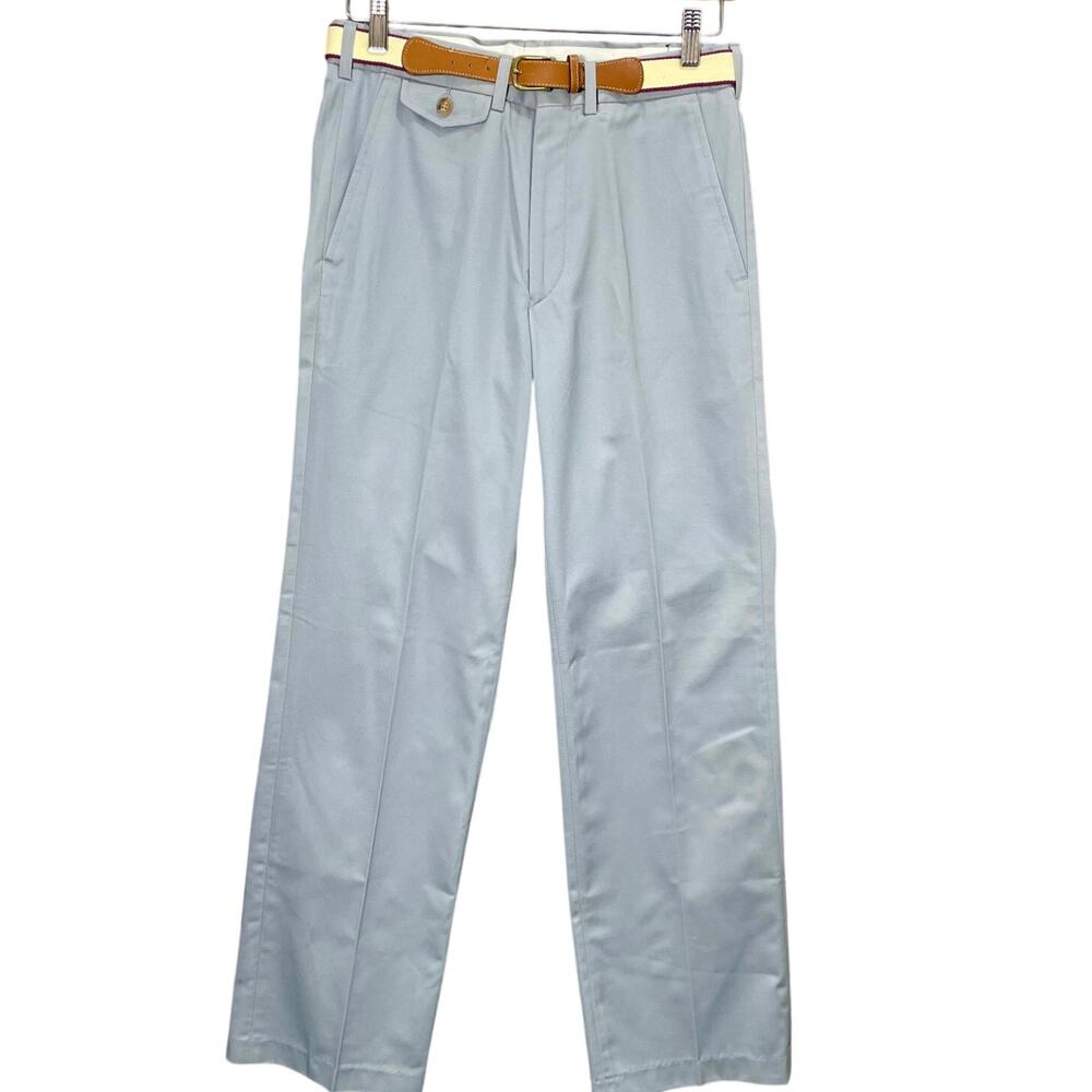 Vintage 80s Gant Gray Men's Chino Pants 30x32 Pleated Trousers Preppy